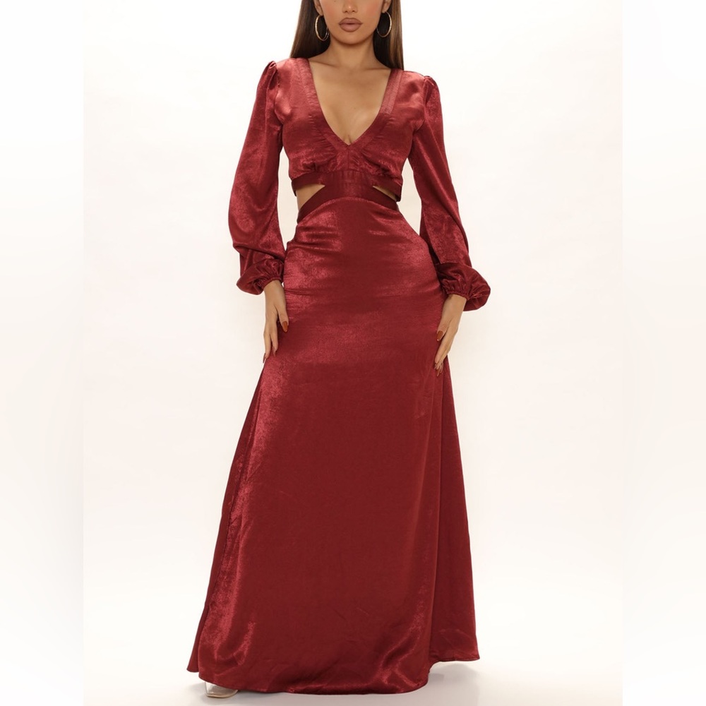NWT Sonoma Nights Satin Maxi Dress